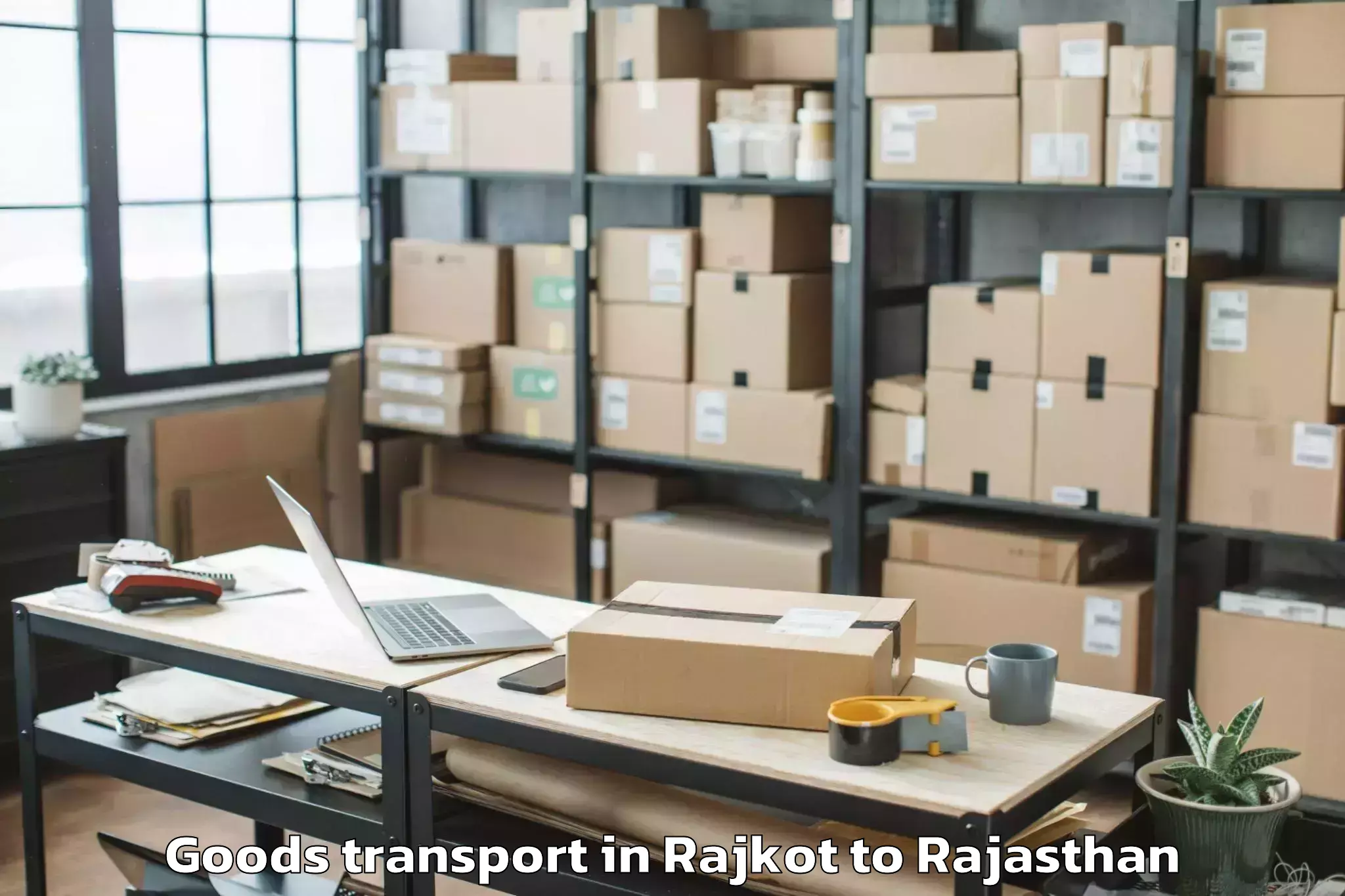 Hassle-Free Rajkot to Ghatol Goods Transport